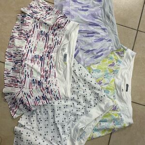 Bundle!! Tasc Abstract and Geometric tennis skorts set of 4